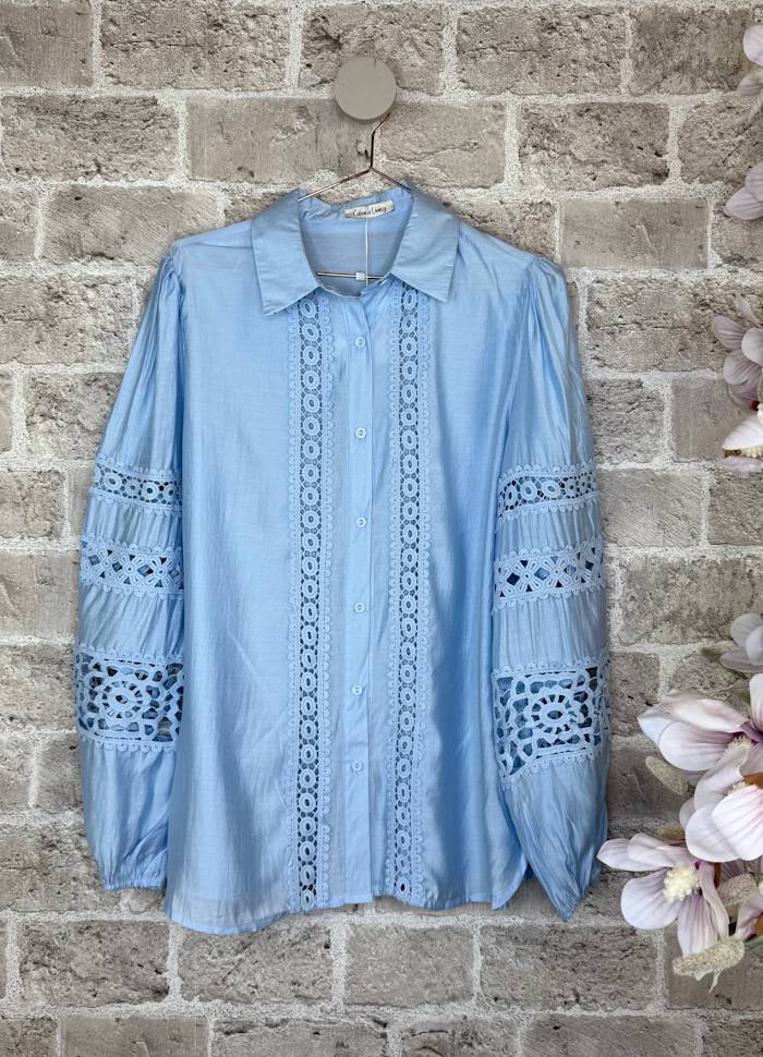 Bluse - blå - onesize - Many Colors