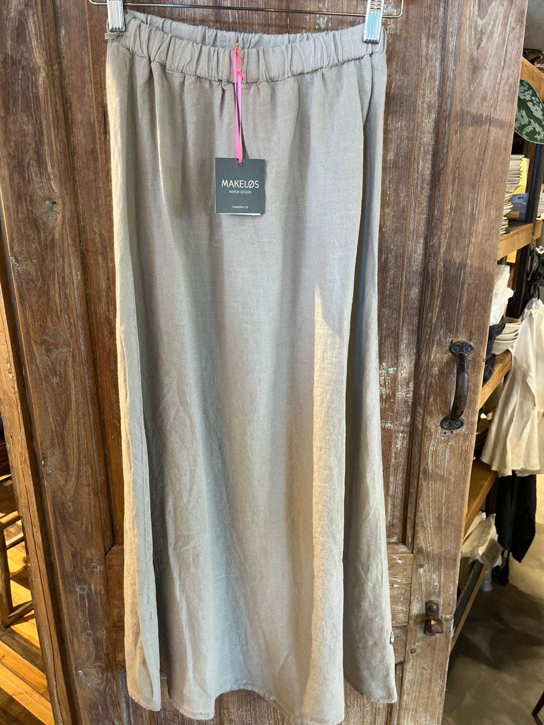 Jomfruland skjørt i 100% lin - beige - Makeløs - Many Colors