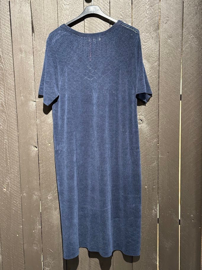Knelang kjole - mørkblå - Engelsviken - Many Colors