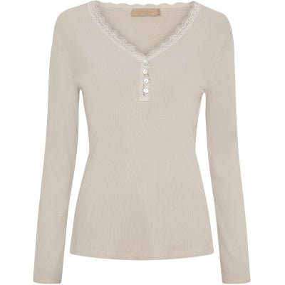 Langarmet t - skjorte - beige - Many Colors