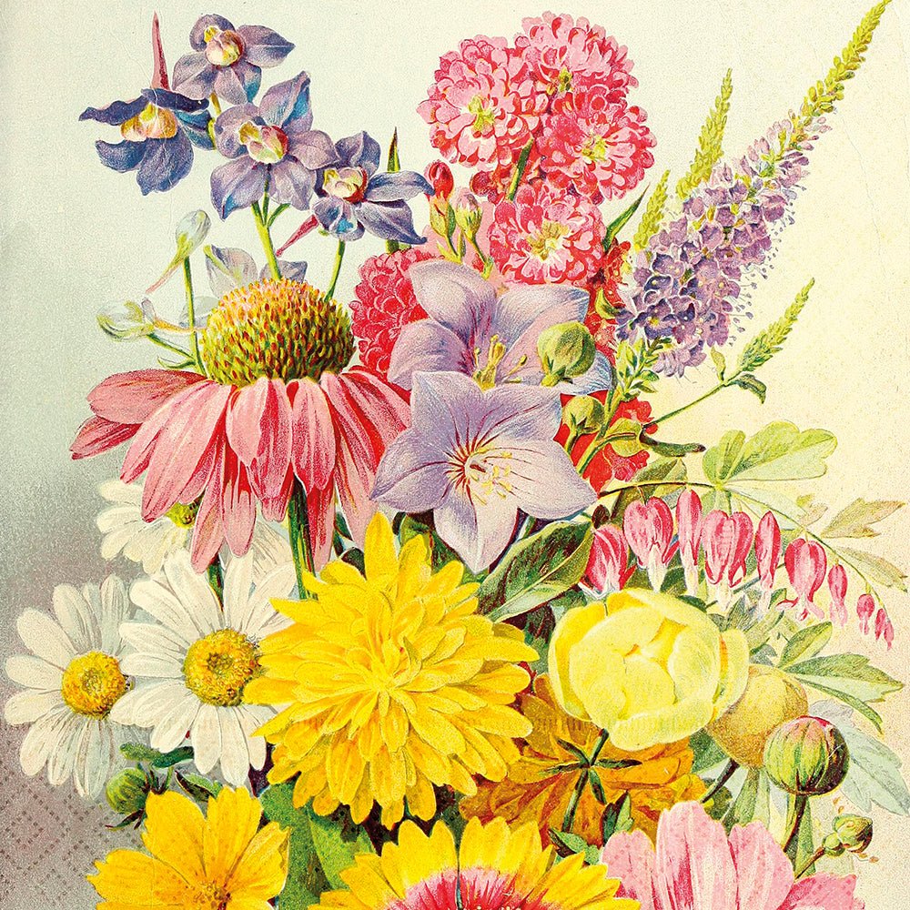 Lunchservietter - 33x33 cm / Sommerbuketter - Many Colors
