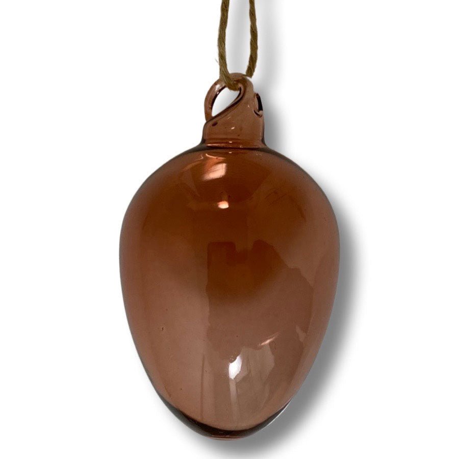 Påskeegg til å henge - glass - lys terra - S - Many Colors