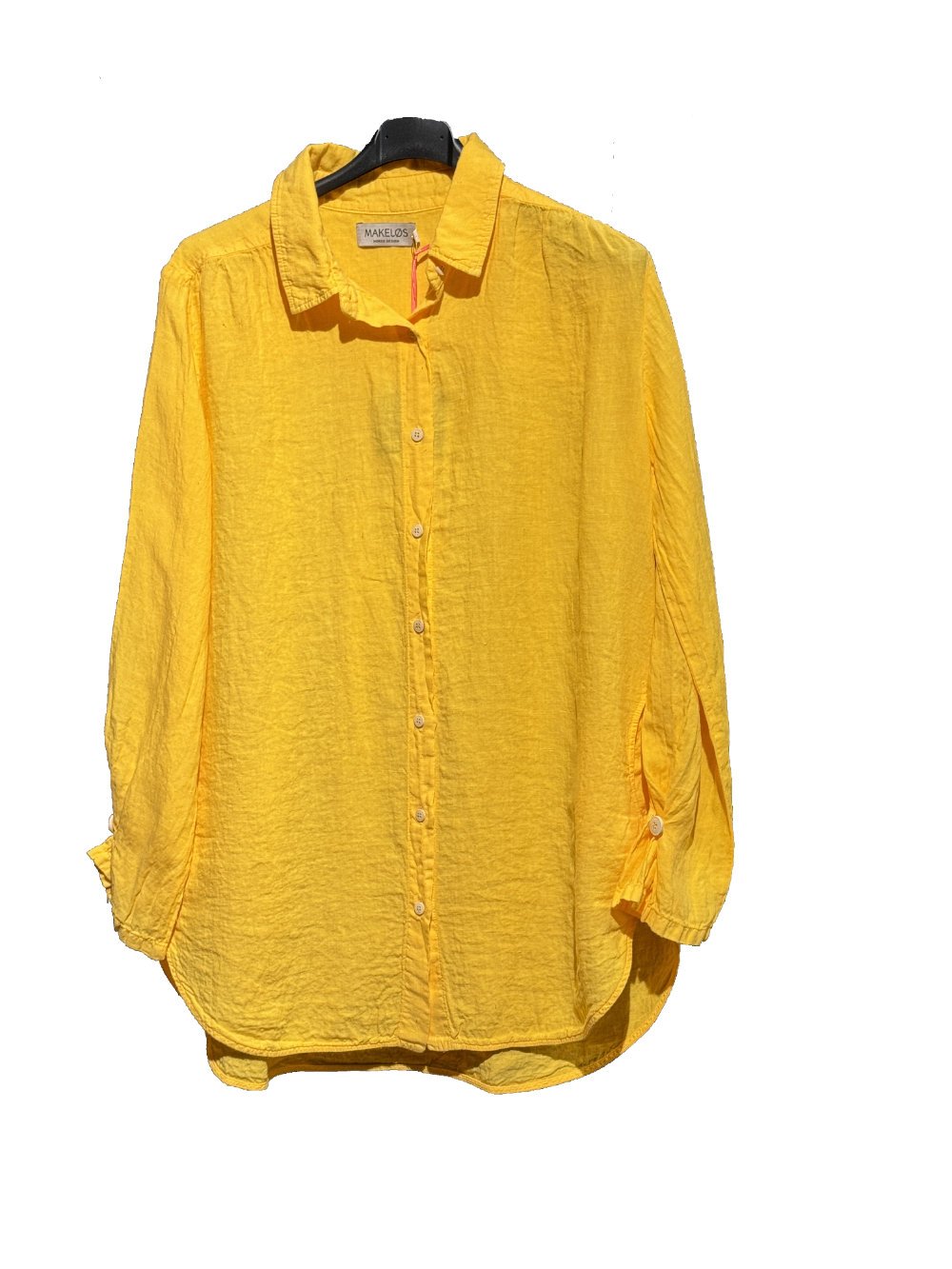 Skjorte i 100% lin - gul - Lindesnes - Many Colors
