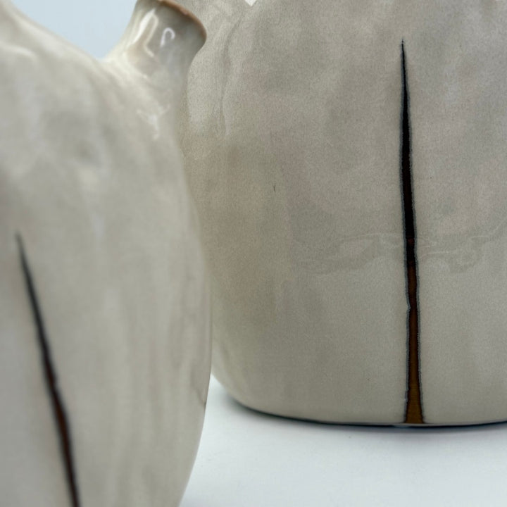 Vase Zen cream L