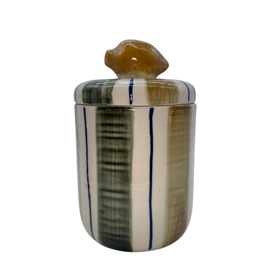 Håndmalt krukke Zesty L