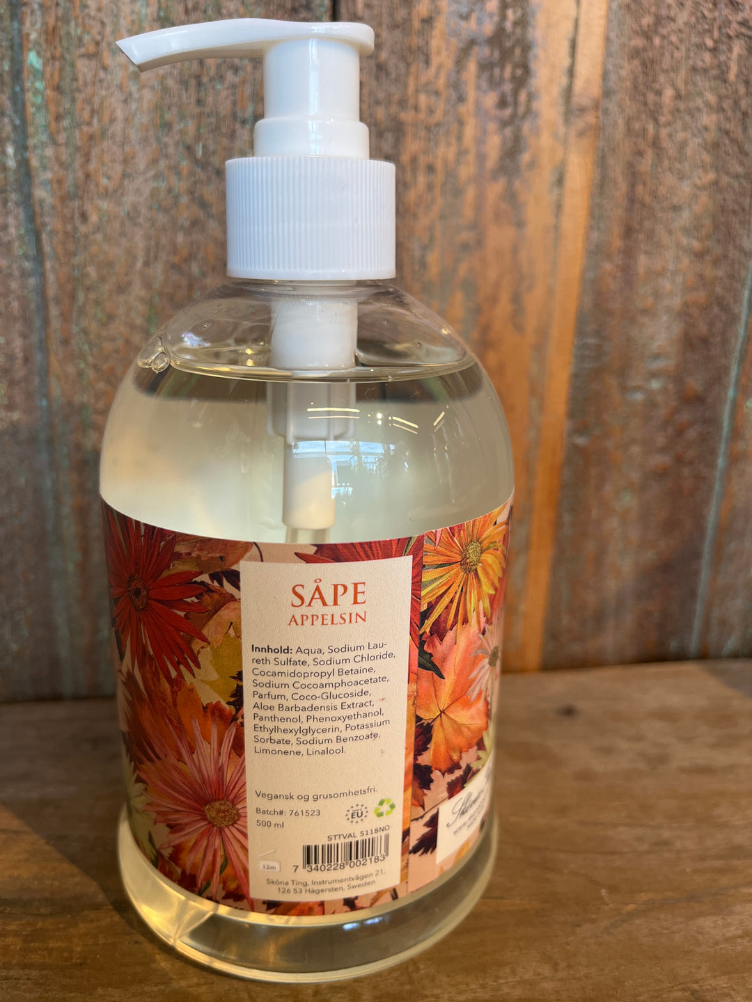 Pumpesåpe, 500 ml - appelsin / orange høstvekster