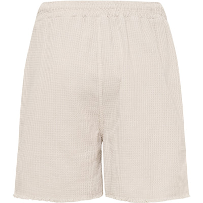 Shorts i bomull - beige