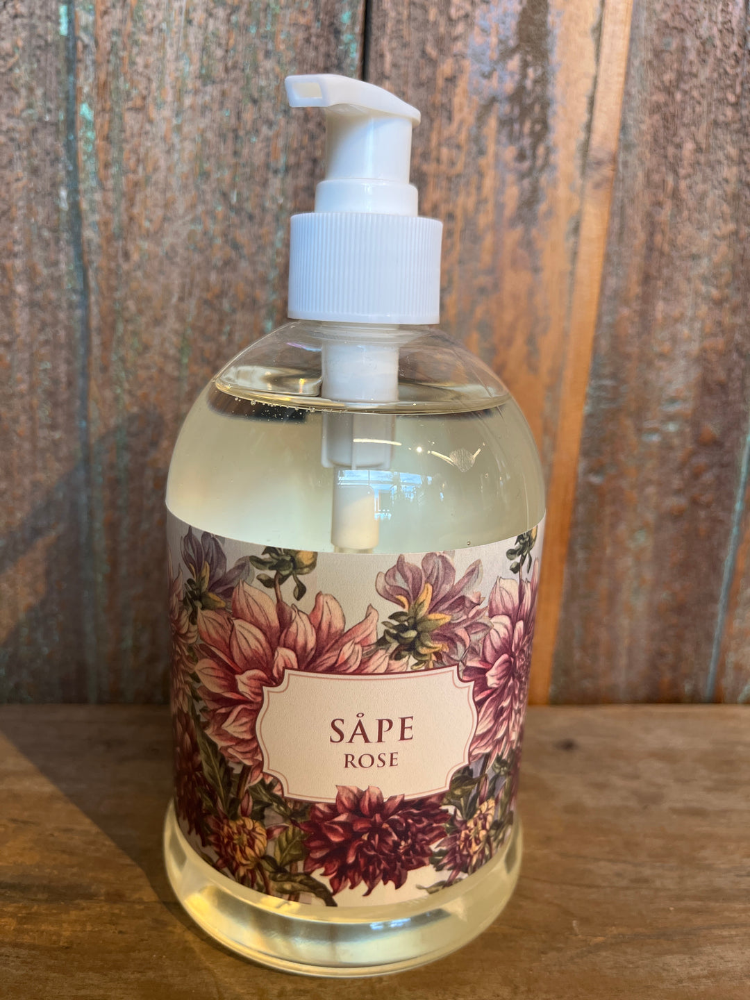 Pumpesåpe, 500 ml - Rose / lillla blomsterr - dahlia