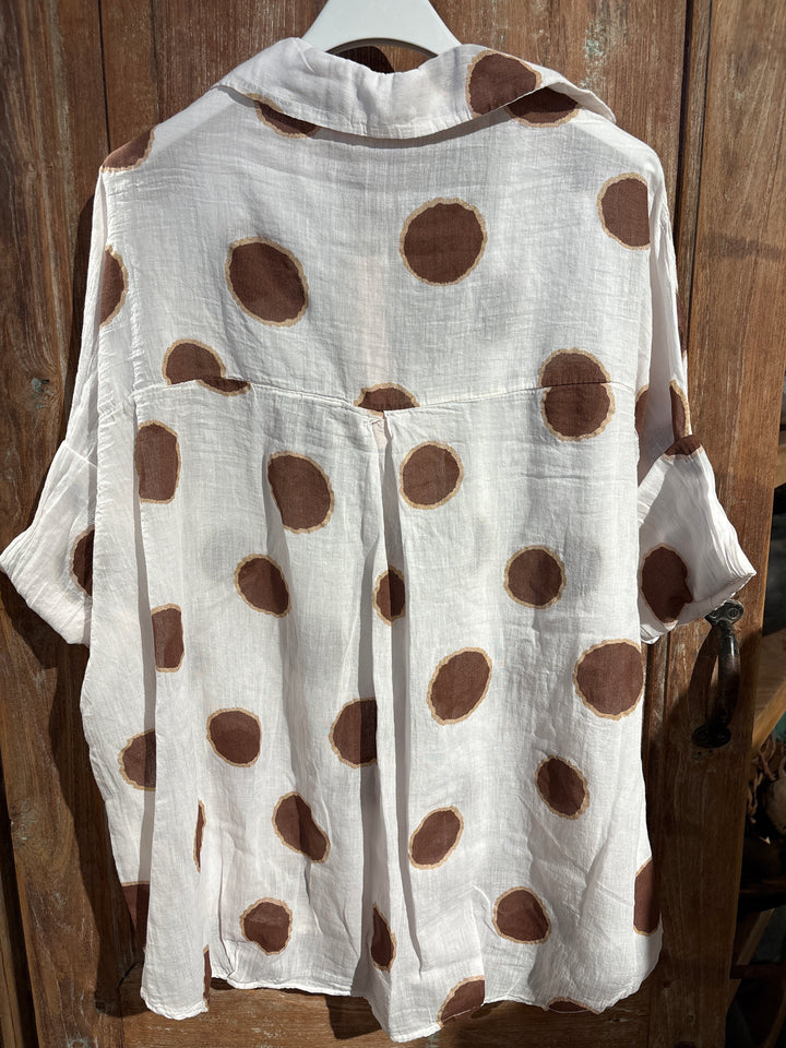Riva bluse - brun