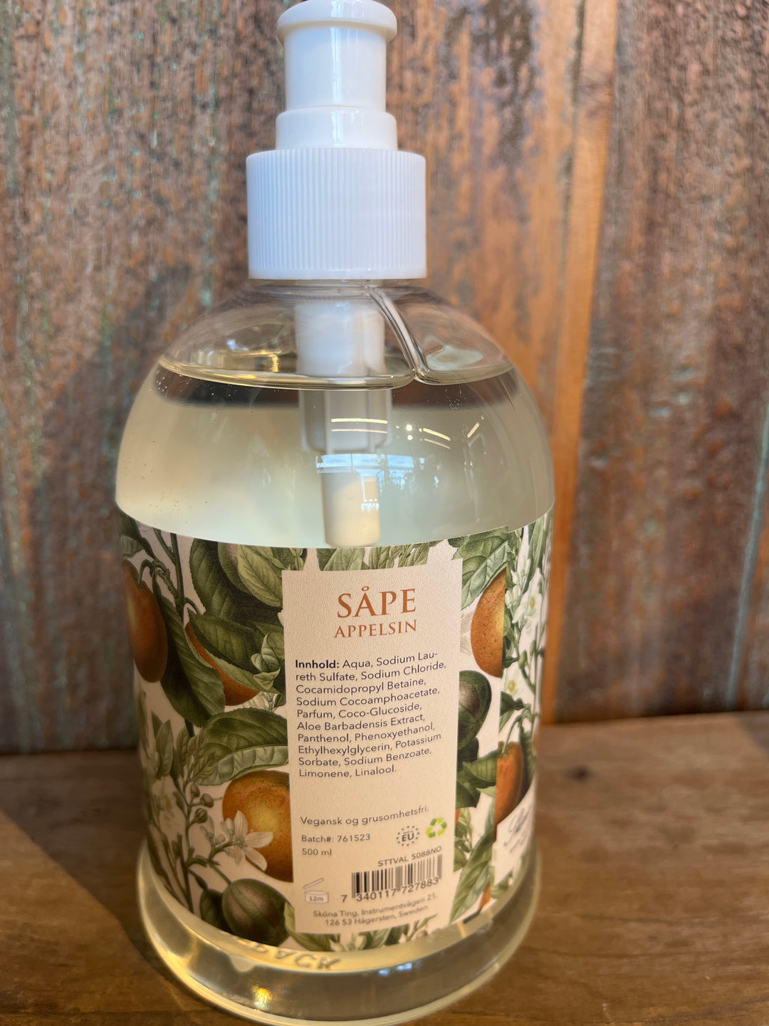 Pumpesåpe, 500 ml - appelsin / appelsiner