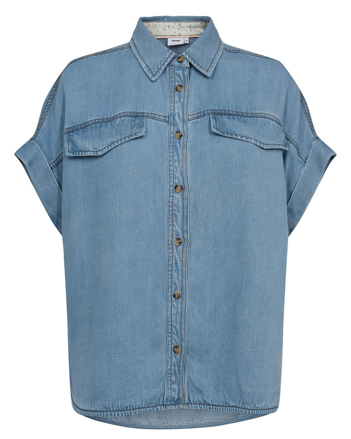 Nuelida skjorte - lys blå denim