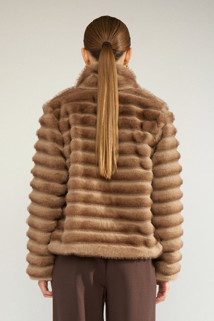 Nuvita jakke - silver mink
