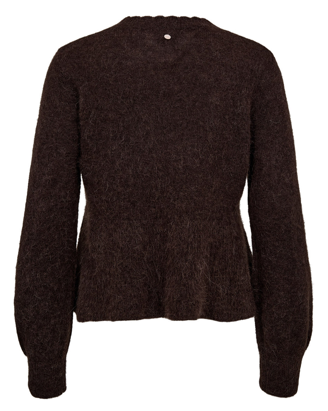 Nusuri peplum genser - black coffee
