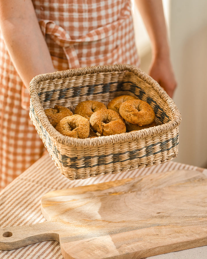 Kurv  basket, Natural/grønn
