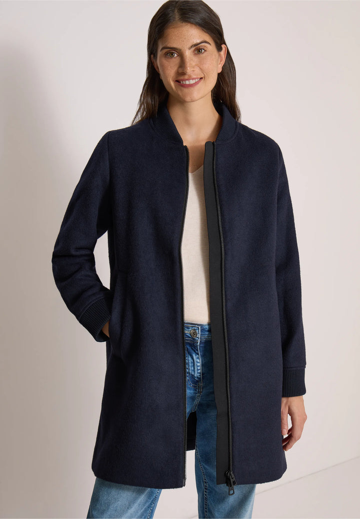 Wool blouson - dark navy
