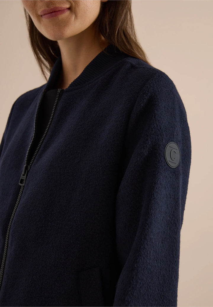 Wool blouson - dark navy