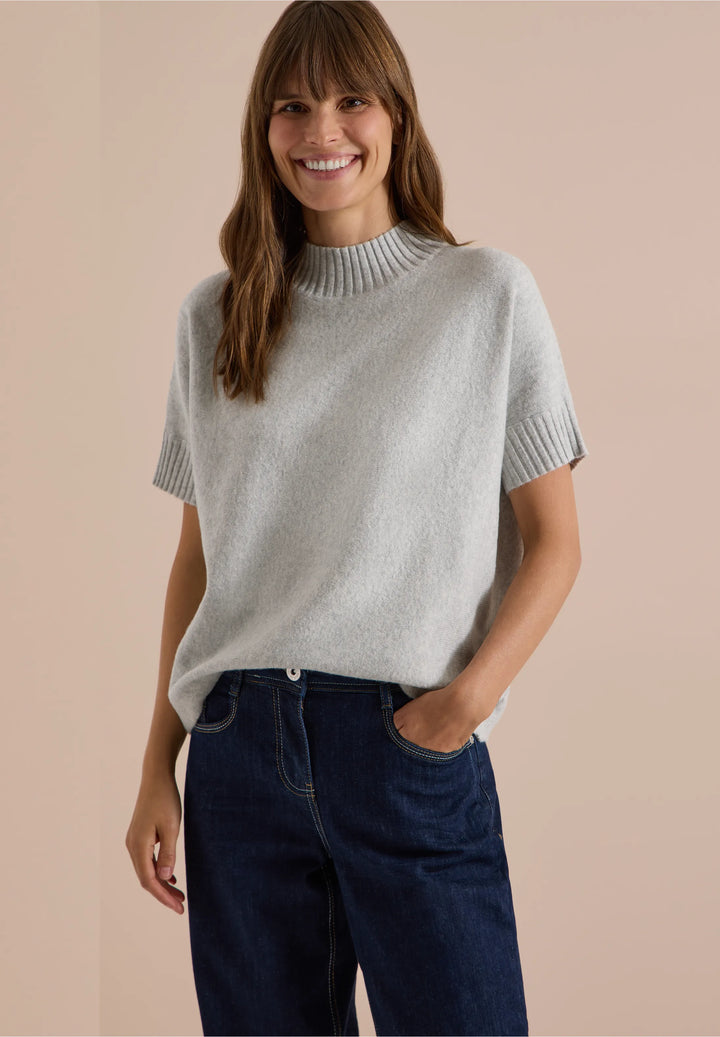 Tos cosy shortsleeve Dolman - light grey
