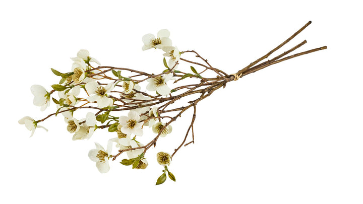 Silkebl. Blomstergren 3 stk. L:53 cm Cream
