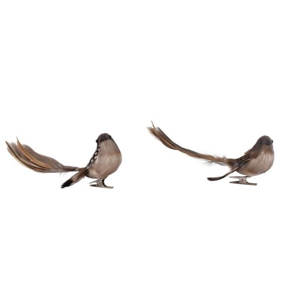 Fugl/clips 13 cm - natur