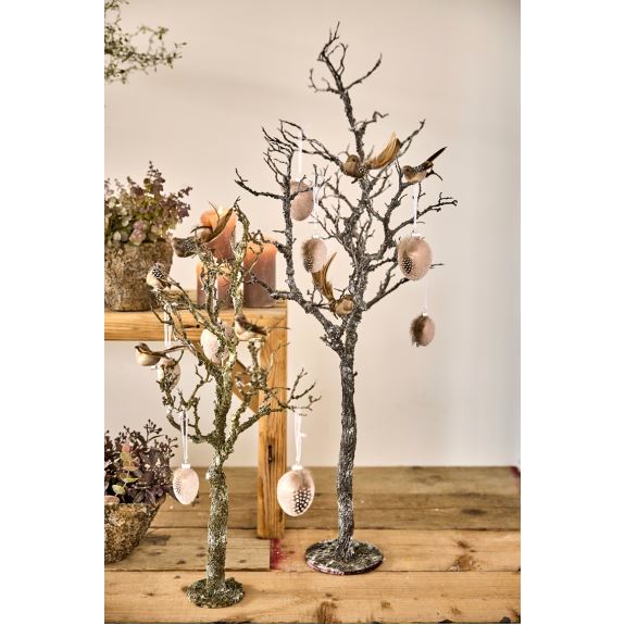 Fugl/clips 13 cm - natur