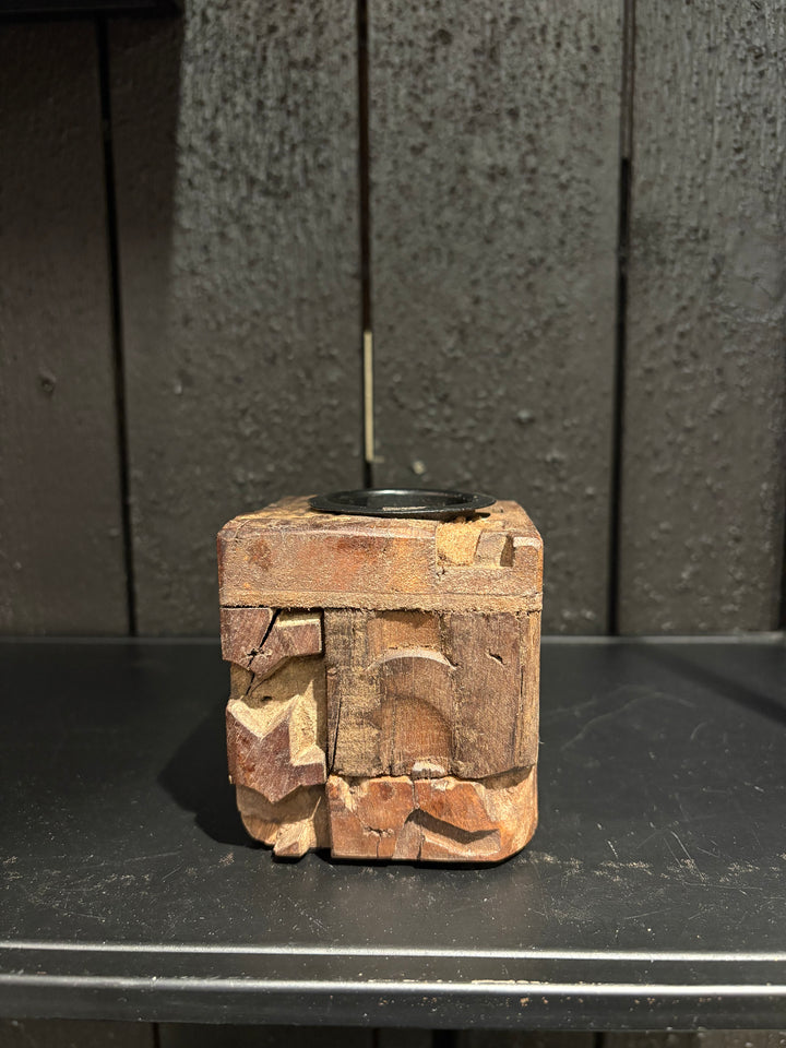 Treasure telys holder - natur