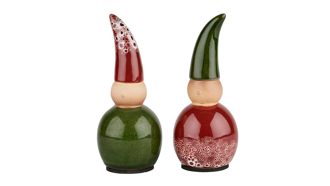 Julenisse  Chili 15x6 cm 2 ass. Rød/Grønn Keramik