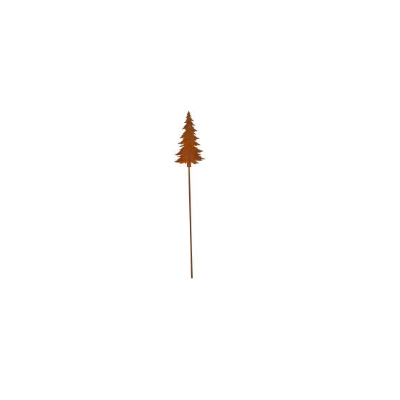Juletre/Stick 30x5x1 cm Rust Metal