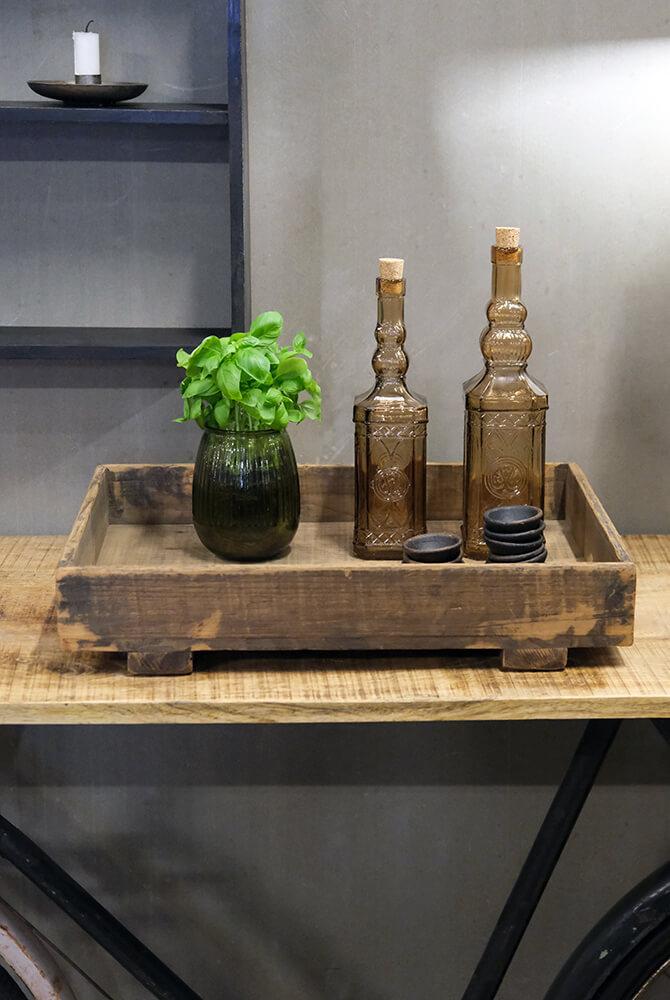 Abigale glassflaske L - røkfarget - Many Colors