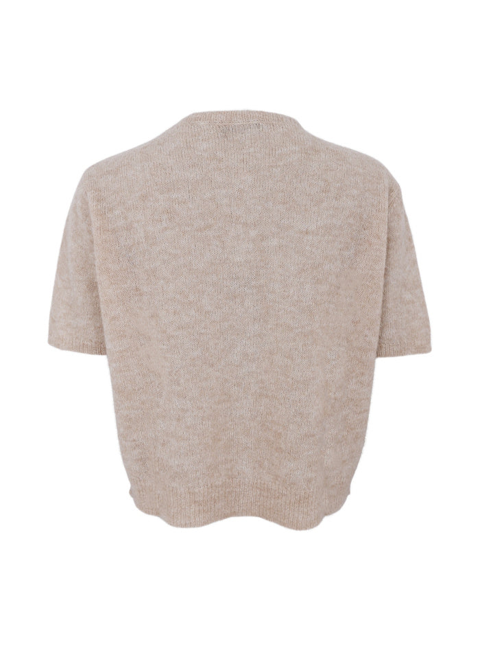 Dell ss cardigan - natur