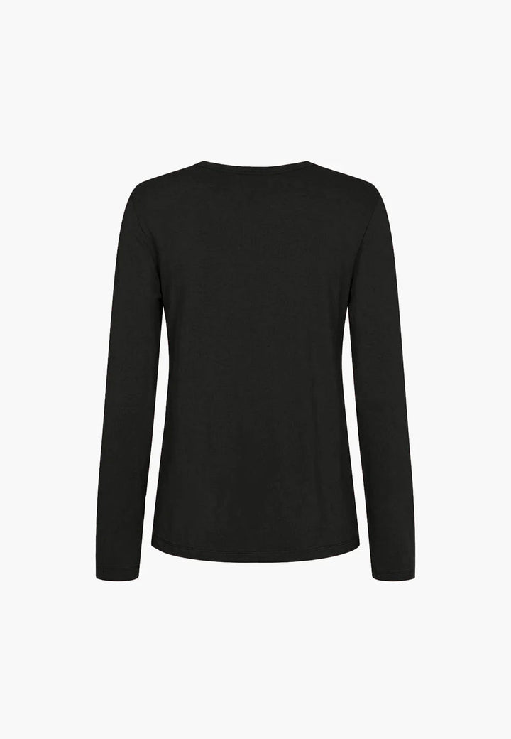 Amanda t-skjorte LS - svart - Many Colors