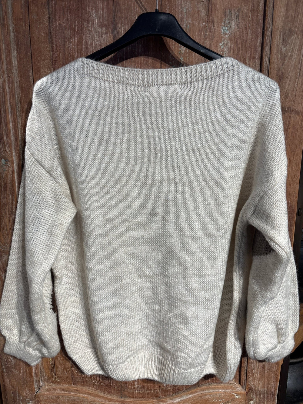 Amarante strikk - beige/brun - Many Colors