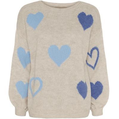 Amarante strikk - beige/jeans/celeste - Many Colors