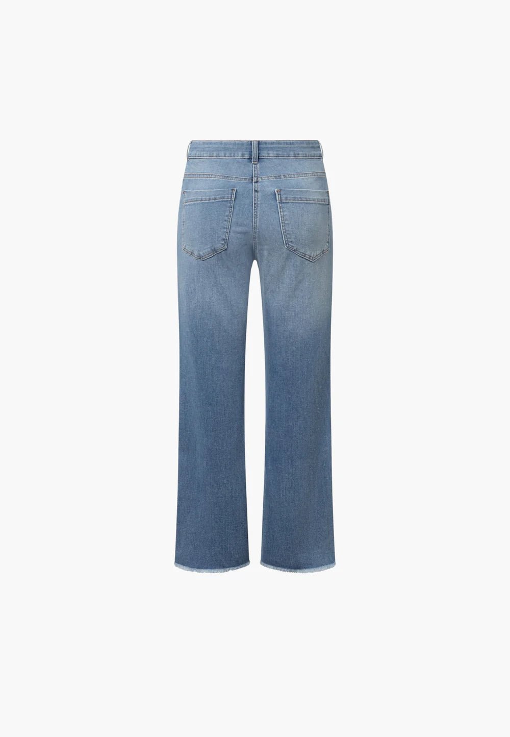Amelia raw straight cropped - Washed blue denim - Many Colors
