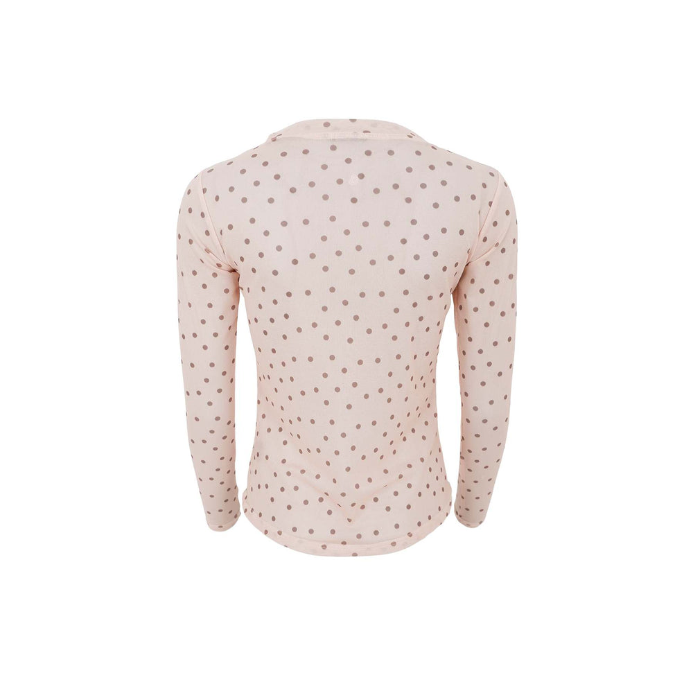 Annie mesh bluse - Powder dot - Many Colors