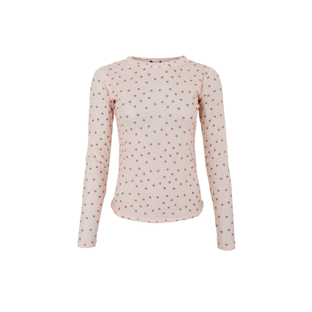 Annie mesh bluse - Powder dot - Many Colors