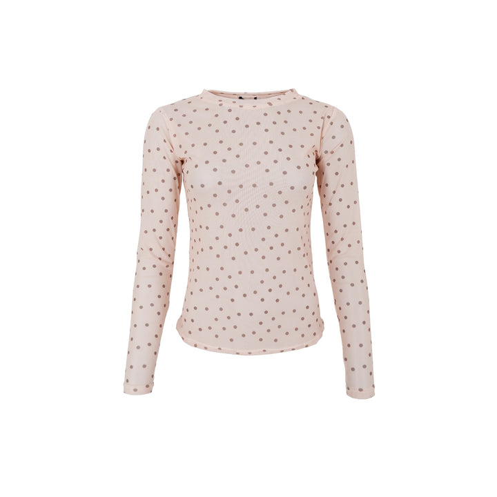 Annie mesh bluse - Powder dot - Many Colors