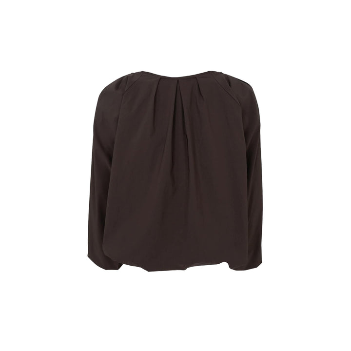 Davina balloon bluse -- coffee
