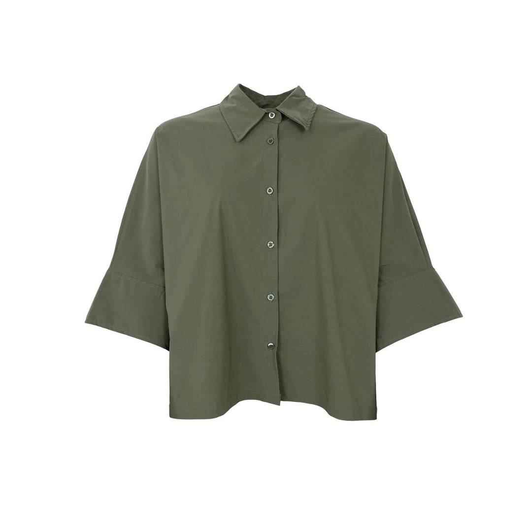 Davina loose skjorte - army - onesize