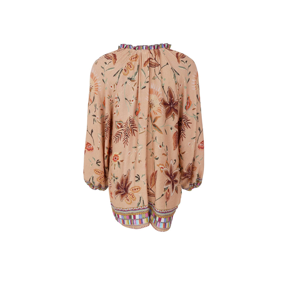 Art crepe bluse - nougat - onesize - Many Colors