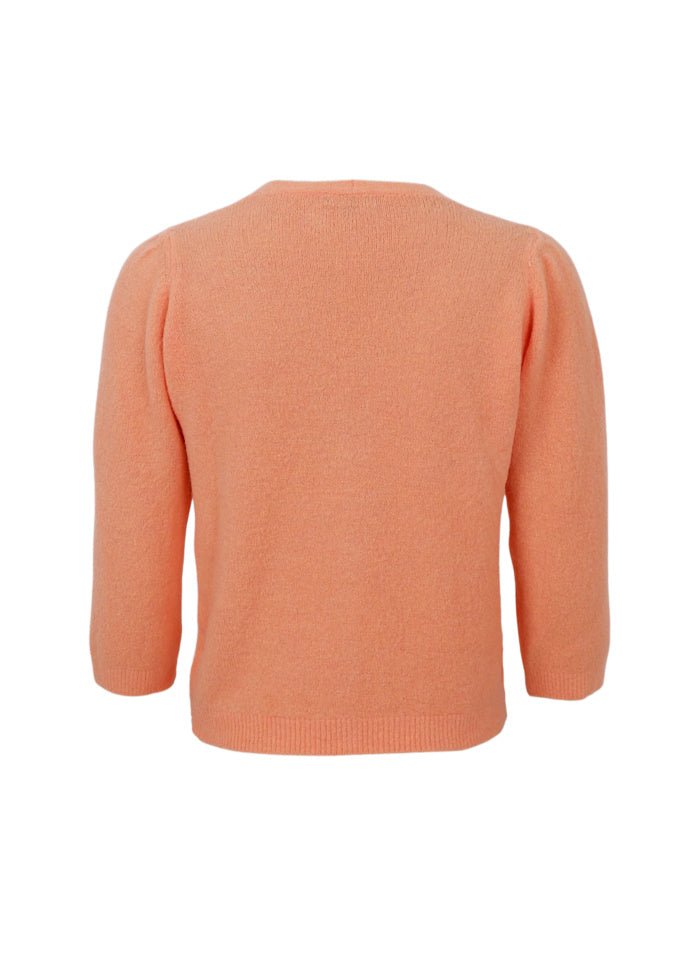 Bella - perle strikket cardigan - aprikos - Many Colors
