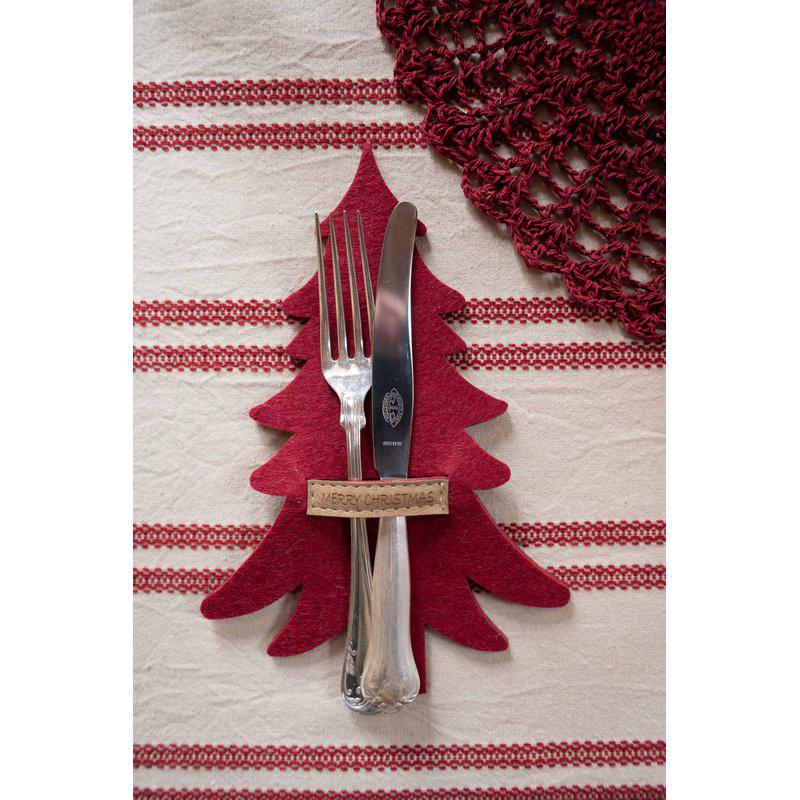 Merry rød/60 bestikkholder 4-p