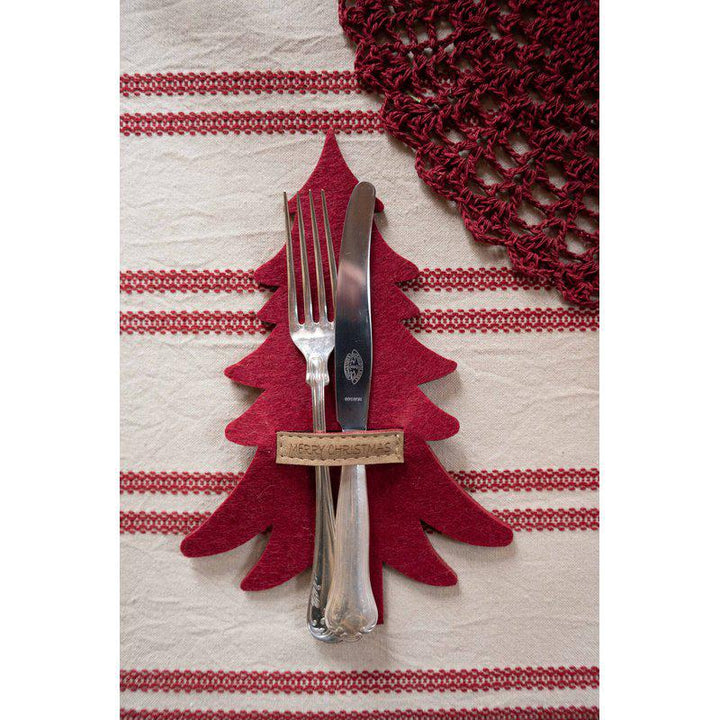 Merry rød/60 bestikkholder 4-p