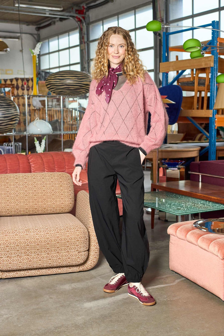 Bjoerk argyle genser - varm rosa - Many Colors