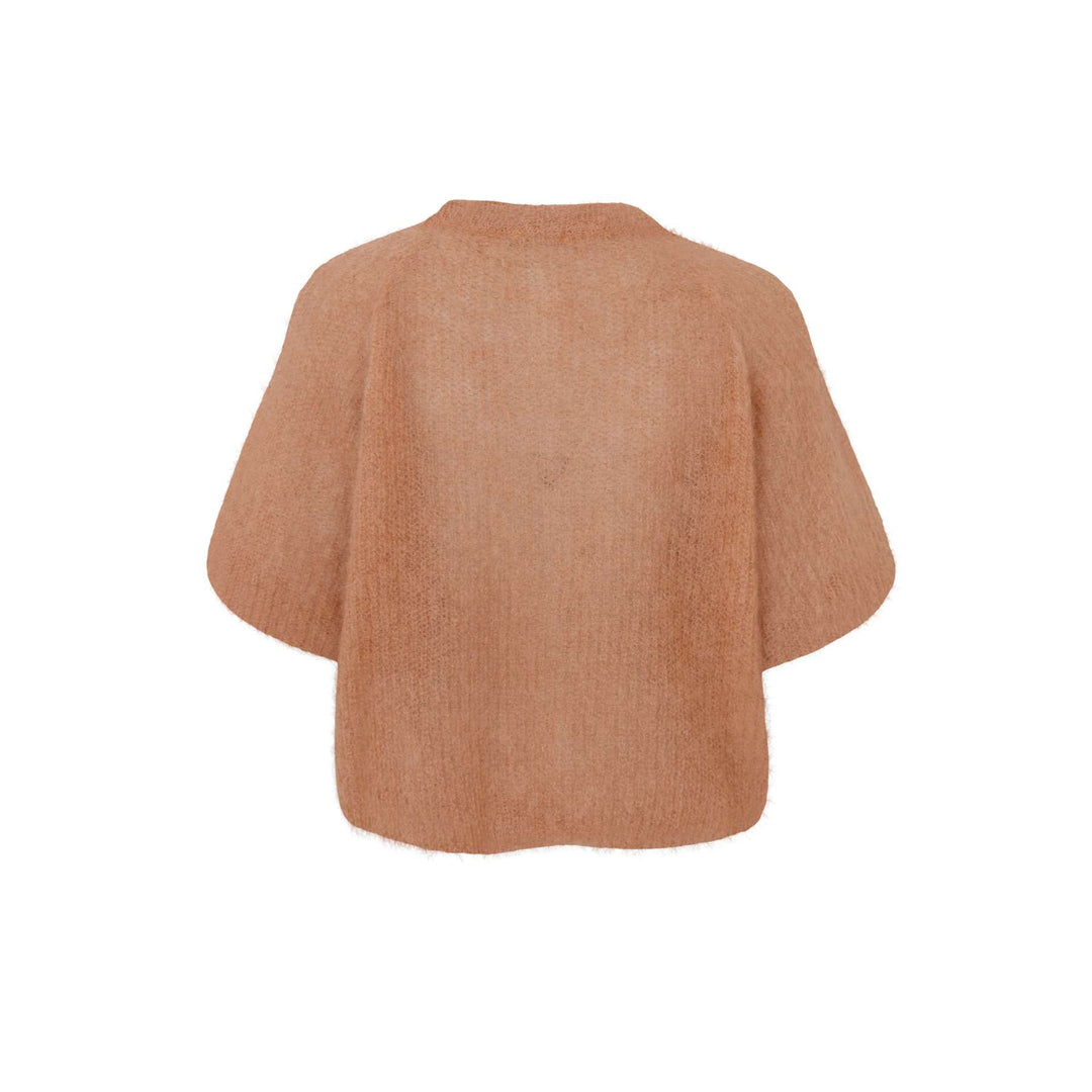 Bjoerk patent strikk cardigan - camel - Many Colors