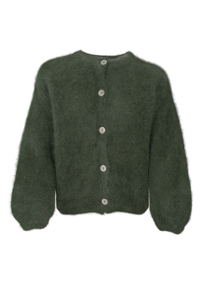 Bjoerk strikk cardigan - army - Many Colors
