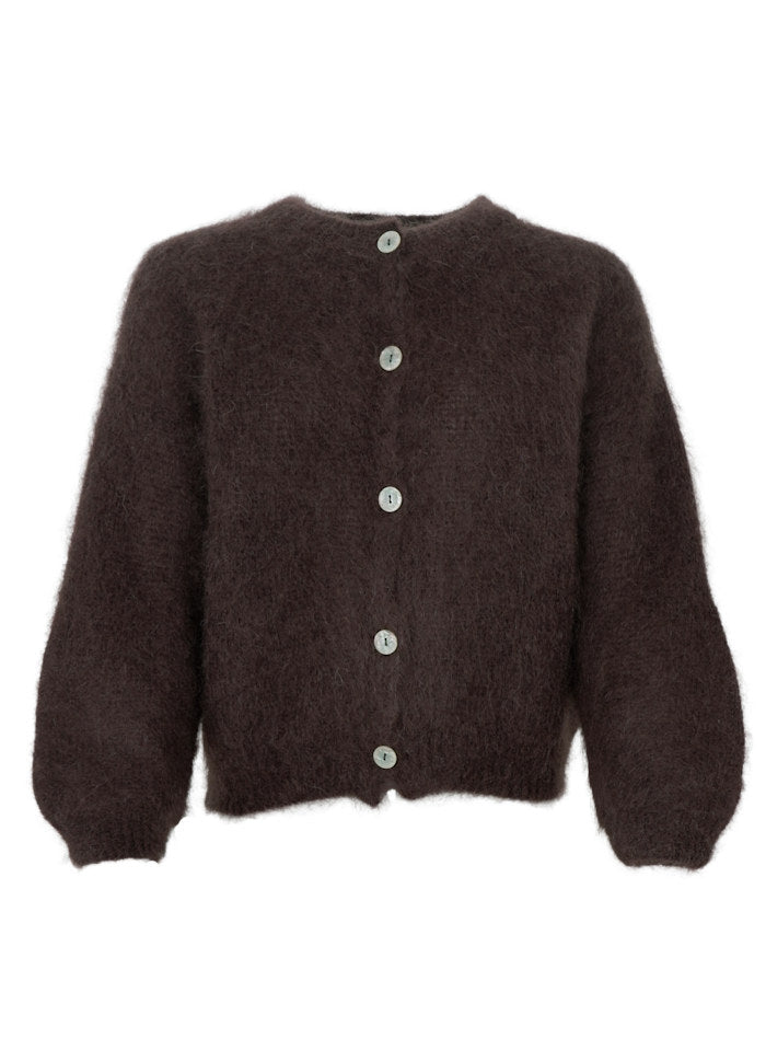 Bjoerk strikk cardigan - coffee - Many Colors