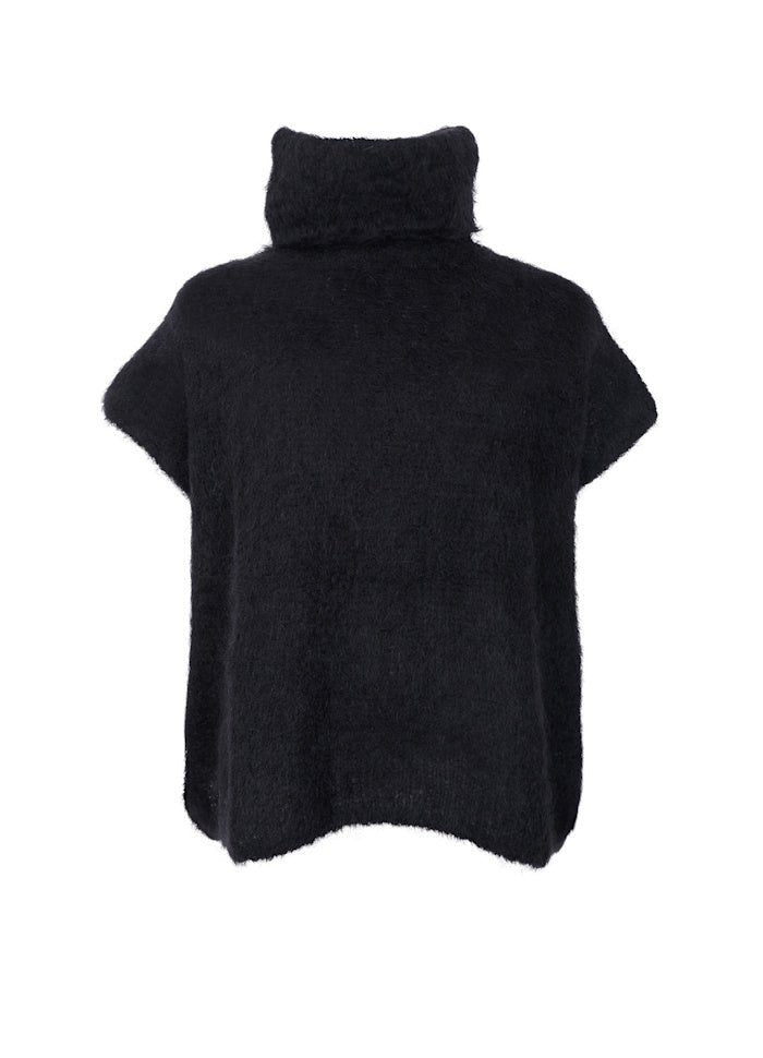 Bjoerk strikket topp med hals - svart - onesize - Many Colors