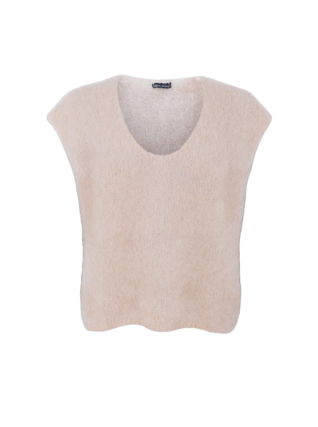 Bjoerk strikkevest i 80% mohair - latte - Many Colors