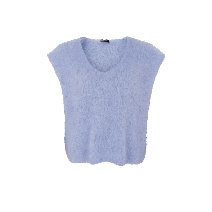 Bjoerk strikkevest i 80% mohair - Lt blå - Many Colors