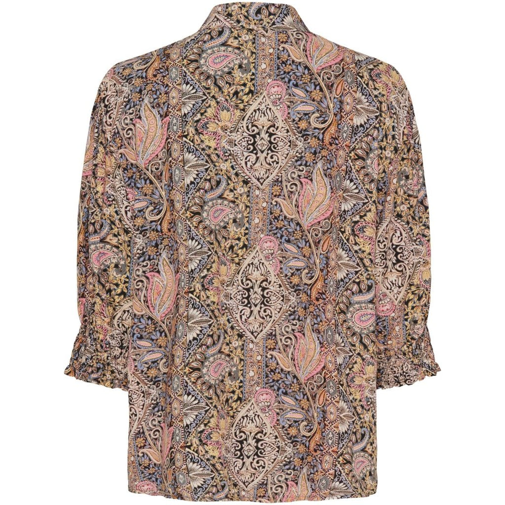 Bluse med print - svart - Many Colors